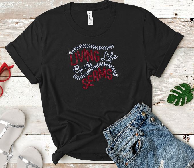 "Living Life by the Seams" Spangle Design - Choose your apparel