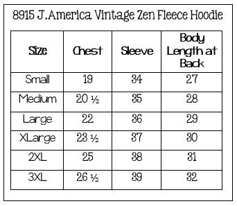 J. America - Vintage Zen Fleece Hooded Sweatshirt (Blank)