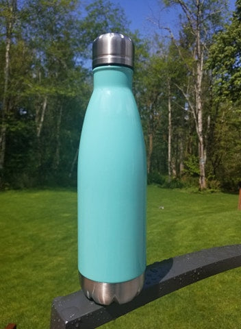 17 ounce Stainless Steel water bottle - Mint