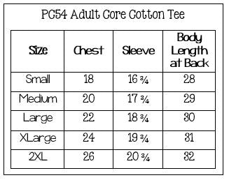 Adult Core Cotton Tee - Dark Heather Grey (Blank)