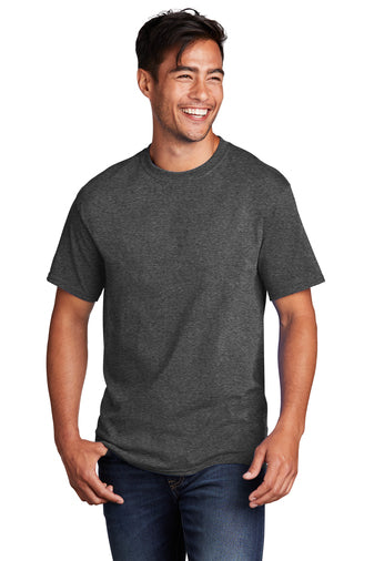 Adult Core Cotton Tee - Dark Heather Grey (Blank)