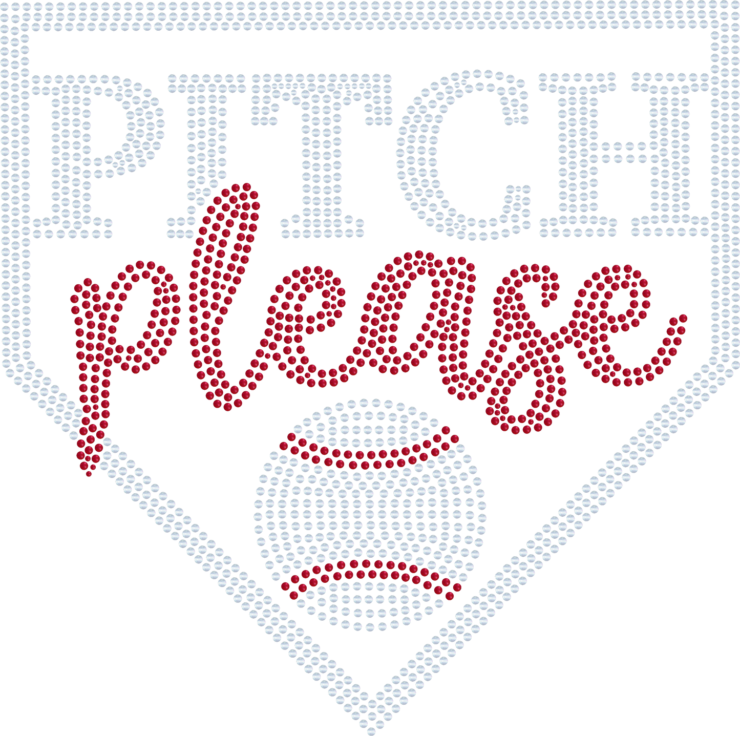 Pitch Please Baseball/Softball Spangle Design - Choose your apparel